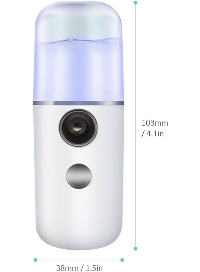 Nano Mist Sprayer Handheld Portable White 12x4x4cm