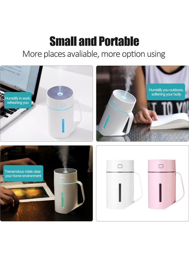 USB Humidifier Cup Handheld Portable White 15.4x9.6x9.4cm