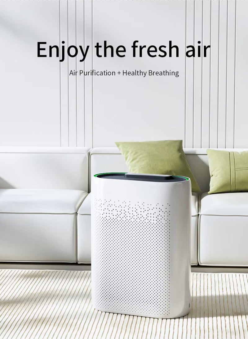 Smart Air Purifier - Air Cleaner with HEPA Filter - PM2.5 Monitor - Deodorization, Sterilization, Remove Formaldehyde - Essential Appliances for Home and Office - ZY2866