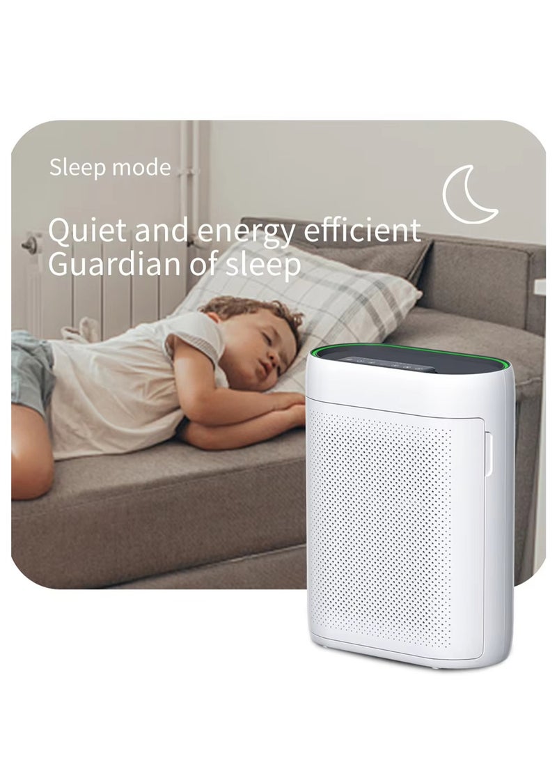 Smart Air Purifier - Air Cleaner with HEPA Filter - PM2.5 Monitor - Deodorization, Sterilization, Remove Formaldehyde - Essential Appliances for Home and Office - ZY2866