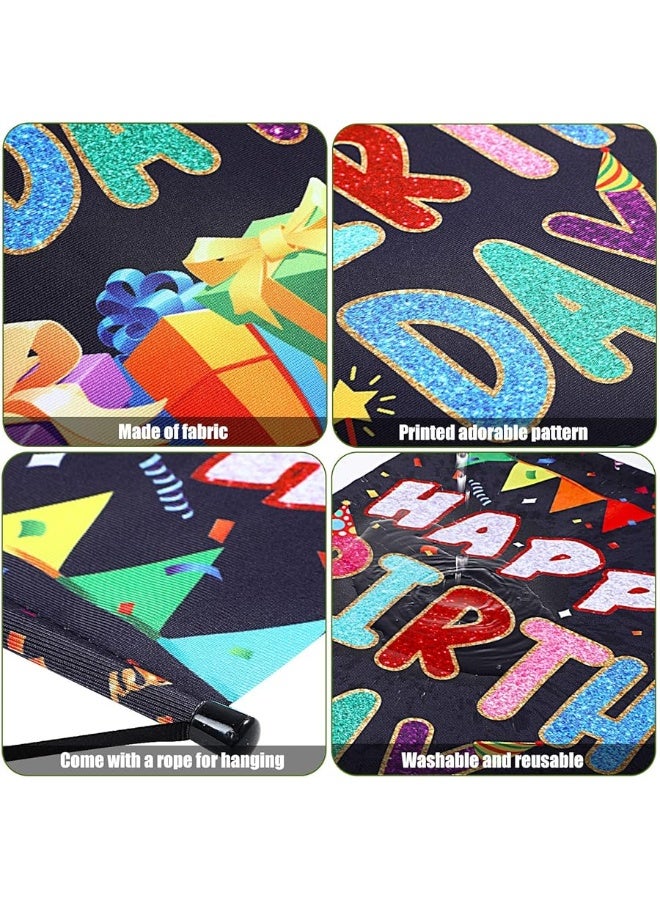 Tatuo Colorful Happy Birthday Sign Birthday Door Hanging Happy Birthday Hanger Birthday Door Banner Wall Decorations Bday Shower Party Supplies Favors for Kids Girls Boys