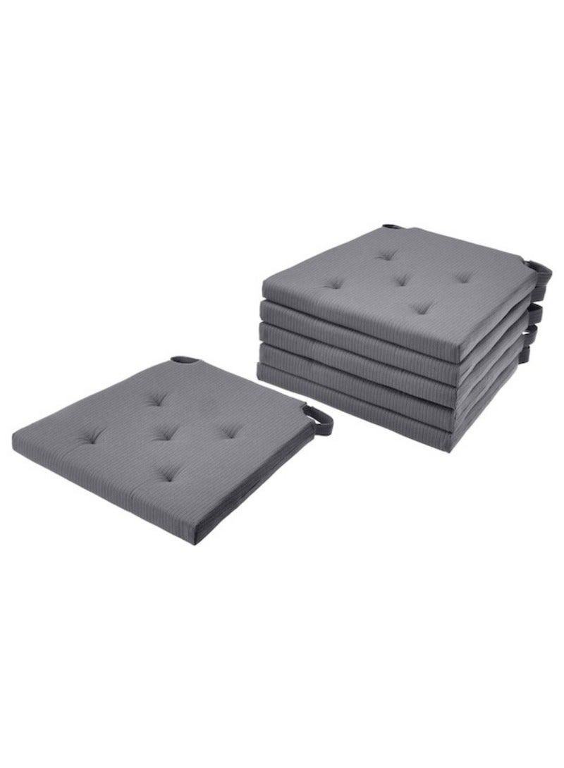 Justina Chair Pad Grey 42/35X40X4 Cm