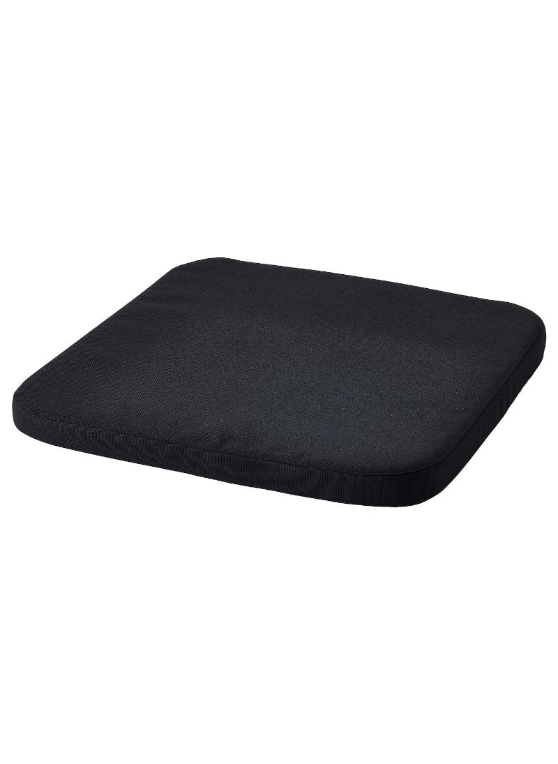 Chair Pad, Black, 36X36X2.5 Cm