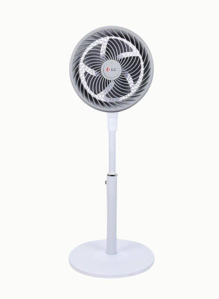 DLC-31065 Floor Stand Fan with 3 Speeds and 5 Blades, Silent Operation