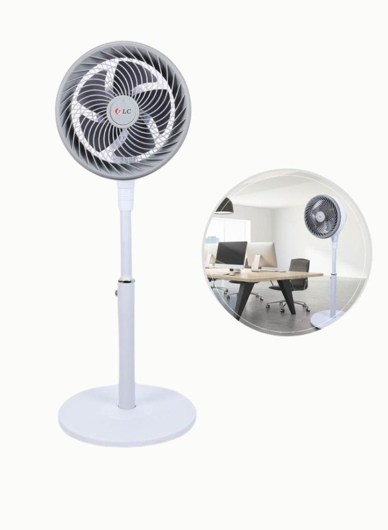 DLC-31065 Floor Stand Fan with 3 Speeds and 5 Blades, Silent Operation