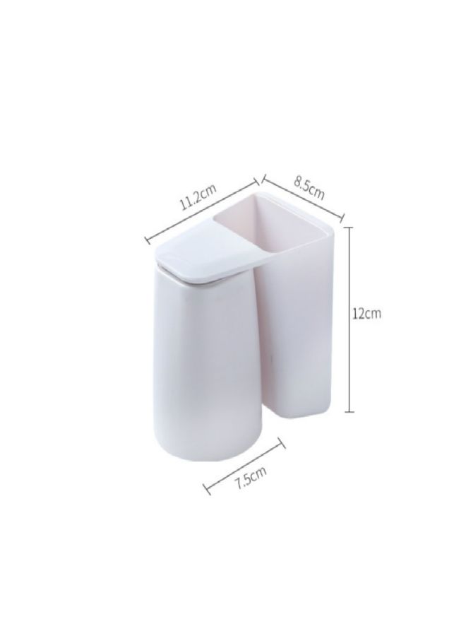 Magnetic Toothbrush Holder White 11.2x8.5x12cm