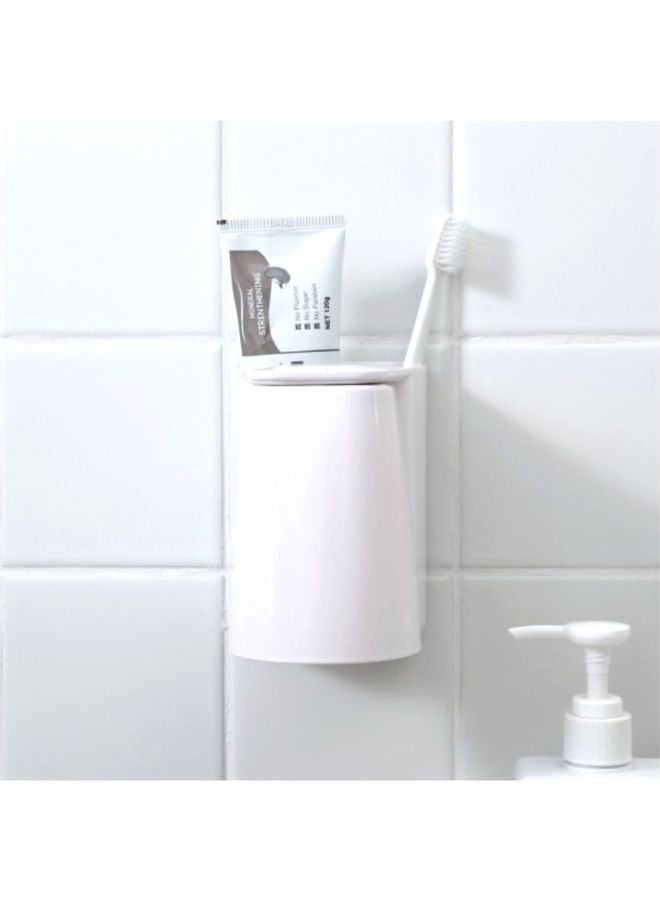 Magnetic Toothbrush Holder White 11.2x8.5x12cm