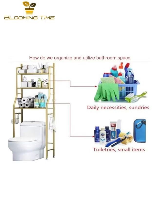 Bathroom floor-standing vertical toilet rack without punching combination white