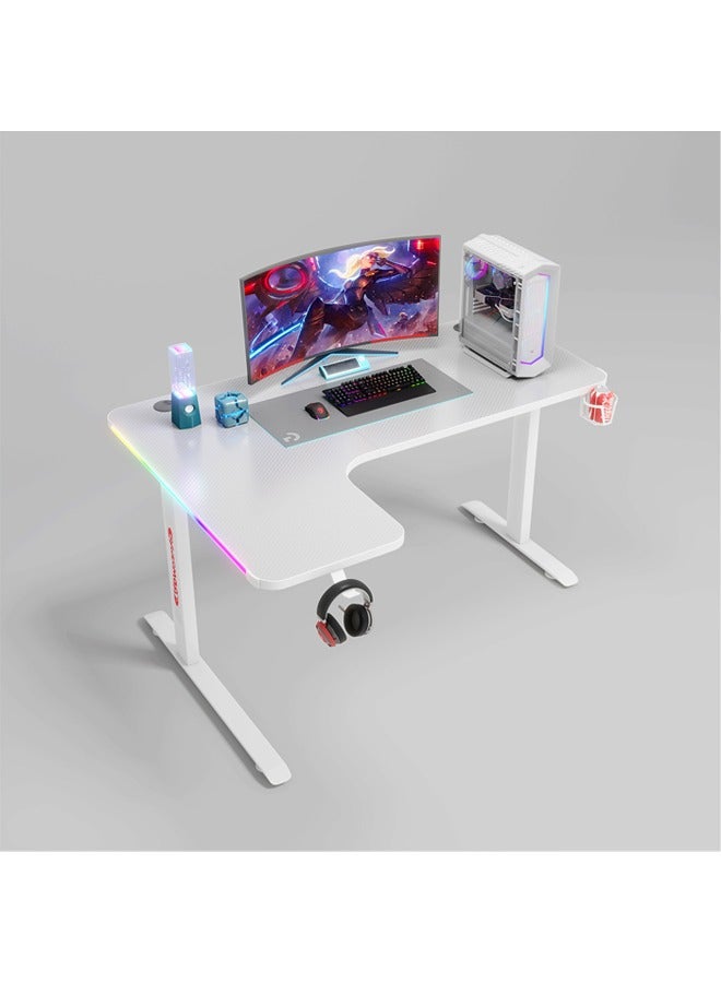 Ergonomic Gaming And Computer Desk With LED Lights 160 CM