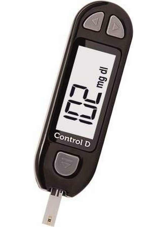 Sugar Testing Monitor With 5 Strips Glucometer (Black)