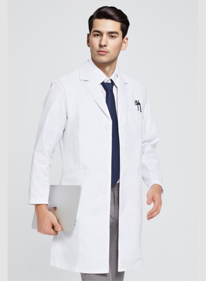 BioHub Ultra Soft Slim-Fit UniSex For Men & Women Professional Surgical Gown Lab Coat, Buttoned Cuffs, Breathable Wrinkle Proof Fabric, Anti Static & Anti Pilling, Washing Machine Safe + Anti Shrink