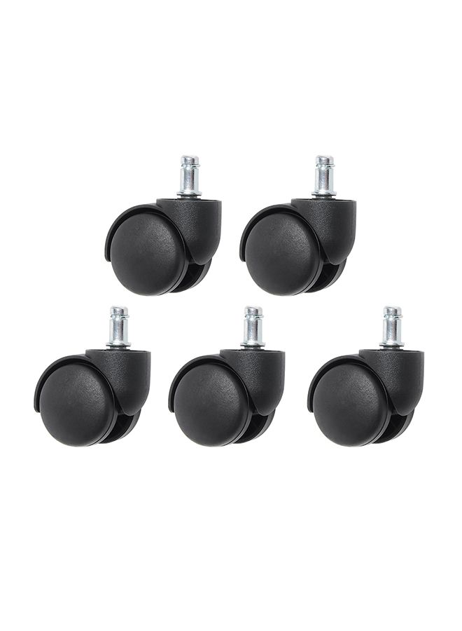 5-Piece Office Chair Swivel Caster Wheel Black 2inch