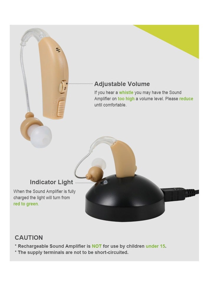 Hearing Aids For The Elderly Rechargeable Hearing Multi-Level Adjustment