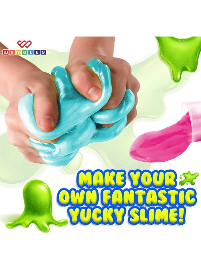 Slime Lab For Kids Craft Activity Kit With Slime Activator | Diy Slime Making Kit For Boys & Girls Aged 8+ | Fluffy Slime Birthday Gift For Kids | Satisfying Gadgets