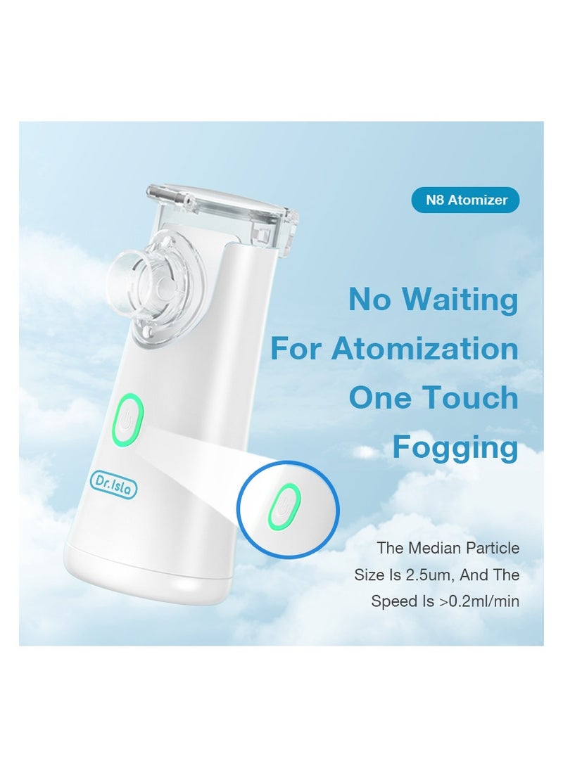 Nebulizador portátil para adultos y niños, inhalador de asma, atomizador de carga USB, Humidificador médico, 1 piezas, batería de 4000mAh, cuidado de la salud