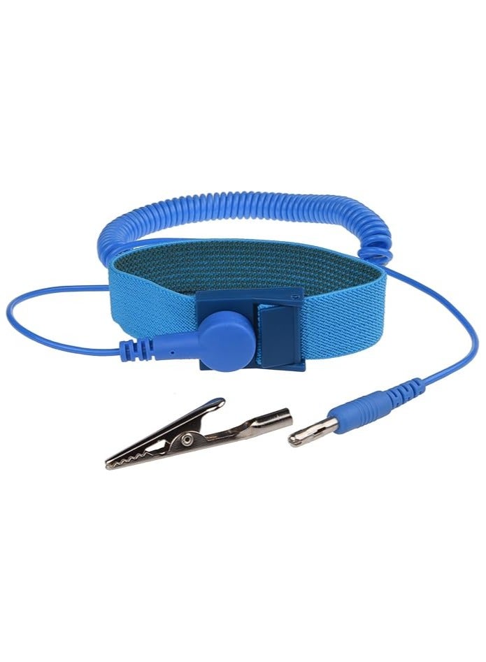 Anti Static Wrist Straps - 3 Pack - Reusable Anti-Static Wrist Straps equipped with Grounding Wire and Alligator Clip - Enables you to Ground Yourself while working on Sensitive Electronics