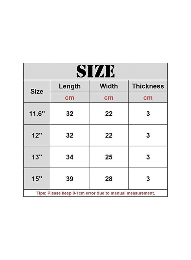 Shockproof Fabric Laptop Sleeve Case for MacBook/Laptop/Notebook (11.6 Inch, Red)