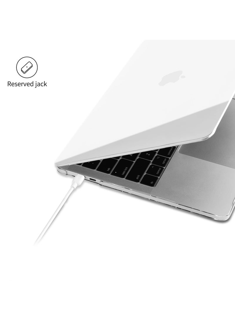Hard Case Compatible for MacBook Air 13 inch Case,2021-2018 Released,M1 A2337 A2179 A1932 with Retina Display Touch ID,Plastic Hard Shell Cover&TPU Keyboard Skin&Screen Protector-Crystal Clear