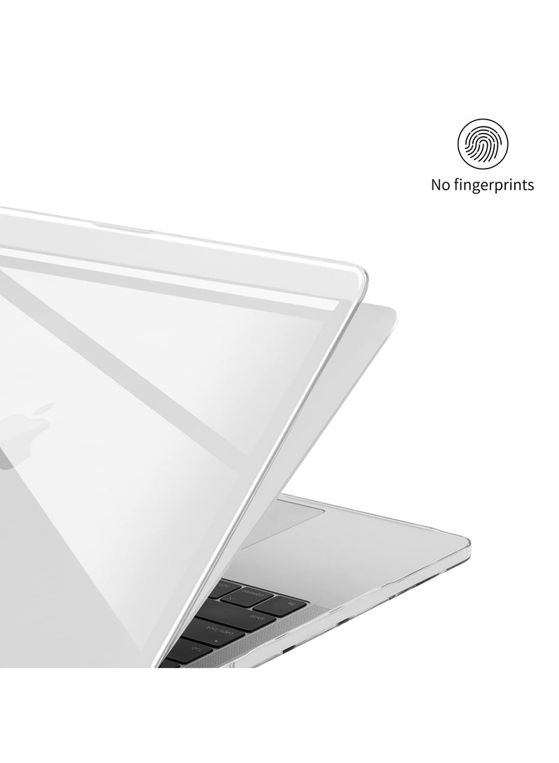 Hard Case Compatible for MacBook Air 13 inch Case,2021-2018 Released,M1 A2337 A2179 A1932 with Retina Display Touch ID,Plastic Hard Shell Cover&TPU Keyboard Skin&Screen Protector-Crystal Clear