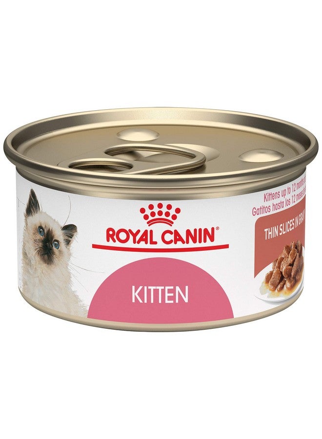 Feline Health Nutrition Kitten Thin Slices In Gravy Canned Cat Food, 3 Oz Can (12Count)