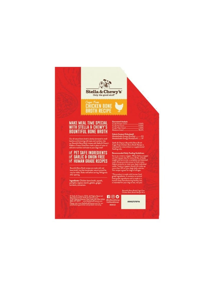 Stella & Chewy’s Bone Broth Cage Free Chicken Recipe – 16 oz