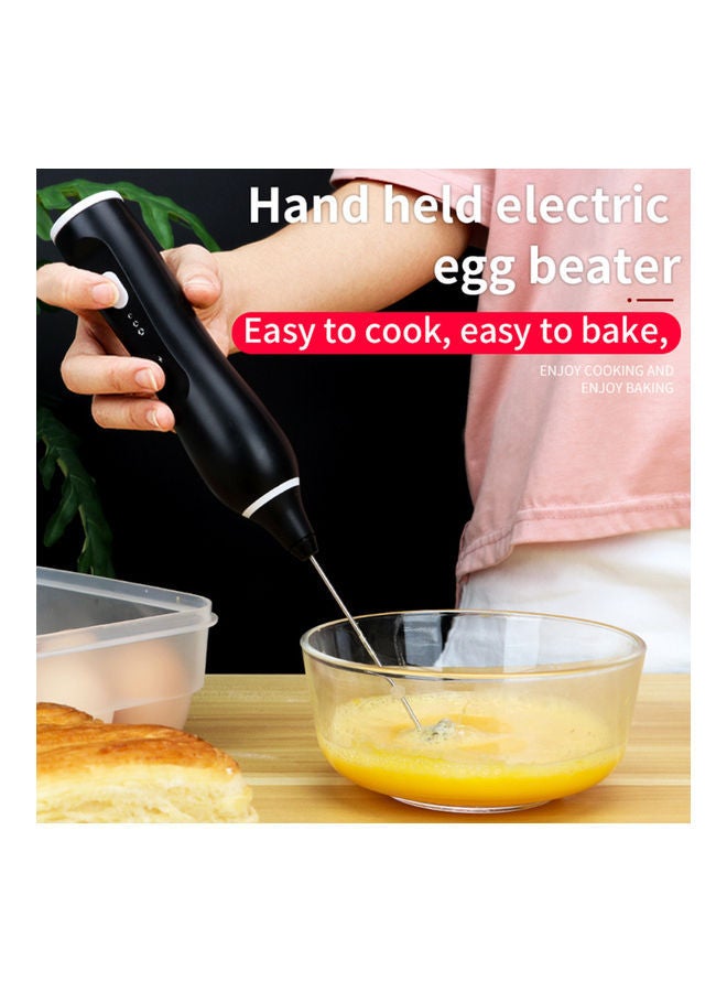 3 Speed Electric Milk Frother Black