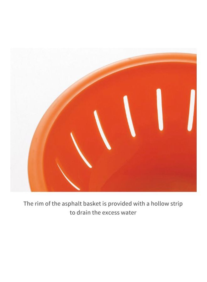 2-Compartment Egg Steamer Orange/White 22x10.5x6cm