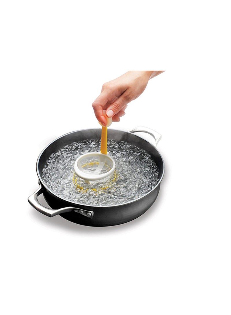 Yolkster Egg Poacher Marigold/Meringue 20.5 x 9.5 10.5cm