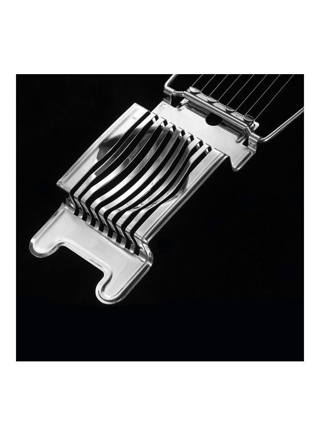 Egg Cutter Boiled Slicer Silver