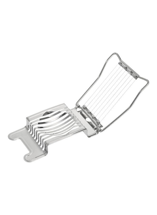 Egg Cutter Boiled Slicer Silver