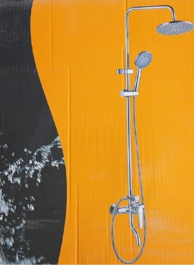 Milano Tina Silver Round Shower