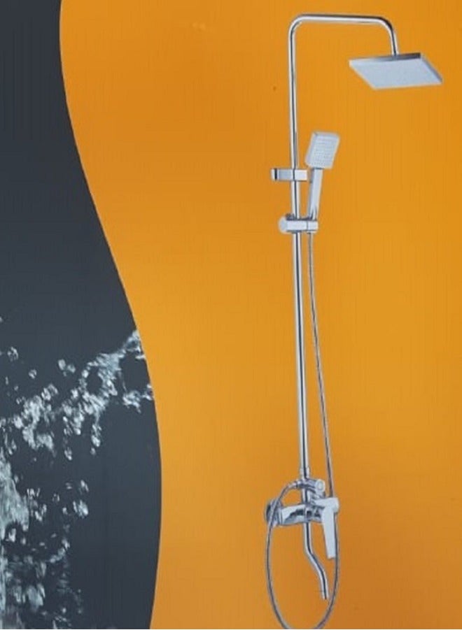 Milano Tina Silver Square Shower