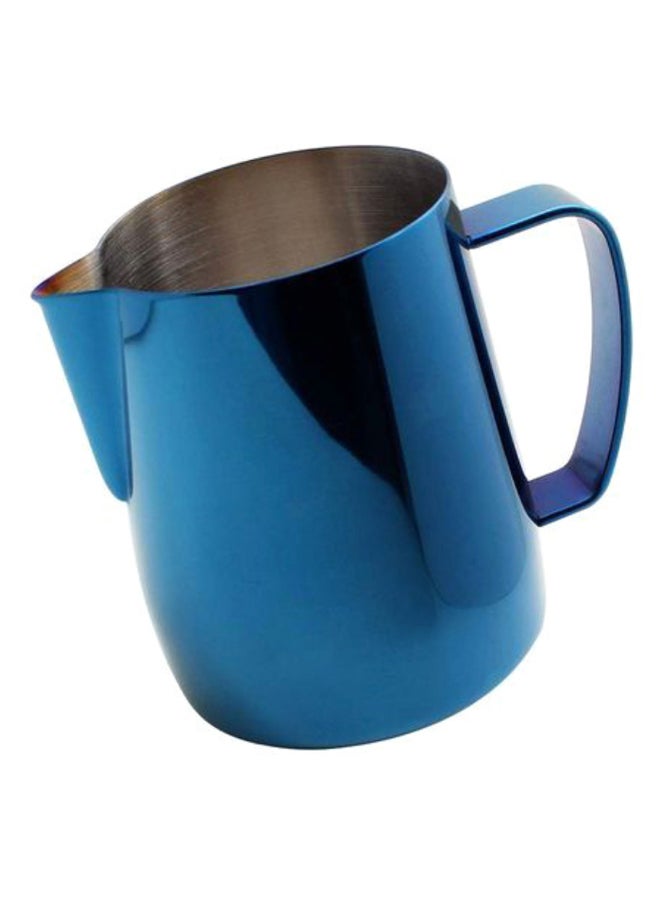 Coffee Latte Milk Frothing Pitcher Metalic Blue 0.35Liters