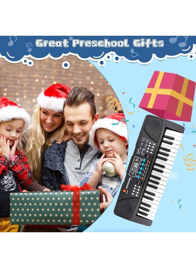 Kids Keyboard Piano 37 Keys Piano for Kids Beginners Electronic Piano with Microphone Educational Musical Toys for 3 4 5 6 Year Old Boys Girls Gifts Age 3-5