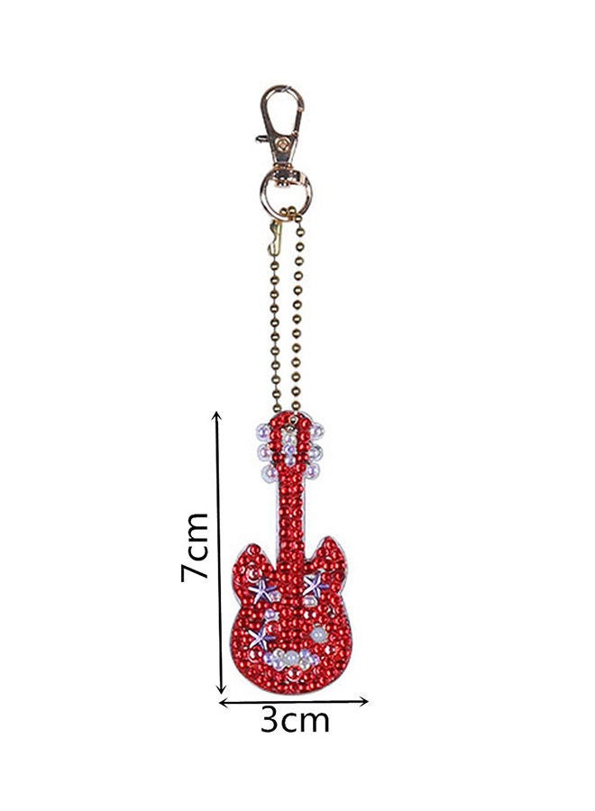 Guitar Keychain Red/Green