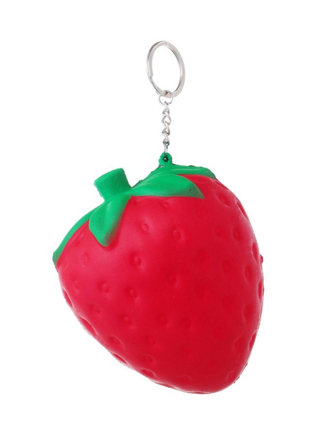 Stylish Leather Key Ring Red/Green