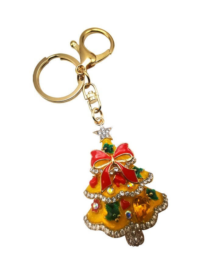 Classic Design Crystal Key Ring Multicolour