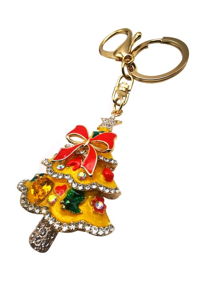 Classic Design Crystal Key Ring Multicolour