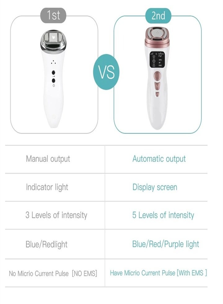 New upgraded second generation, mini handheld ultrasonic knife, beauty instrument micro-current facial lifting and firming massager, suitable for female chin, neck and eyes