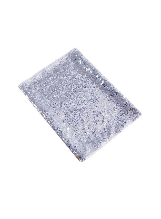 Sparkly Sequined Table Runner Silver