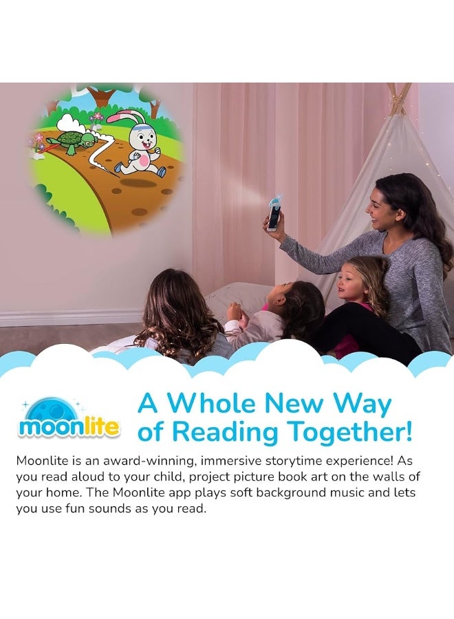 Moonlite Storybook Reels for Flashlight Projector, Kids Toddler | The Tortoise & The Hare | Single Reel Pack Story for 12 Months and Up