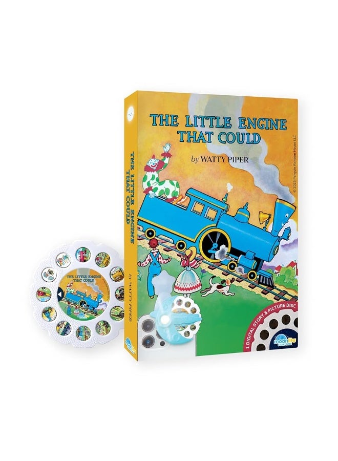 Moonlite Storytime The Little Engine That Could Storybook Reel, A Magical Way to Read Together, Digital Story for Projector, Fun Sound Effects, Learning Gifts for Kids Ages 1 Year and Up