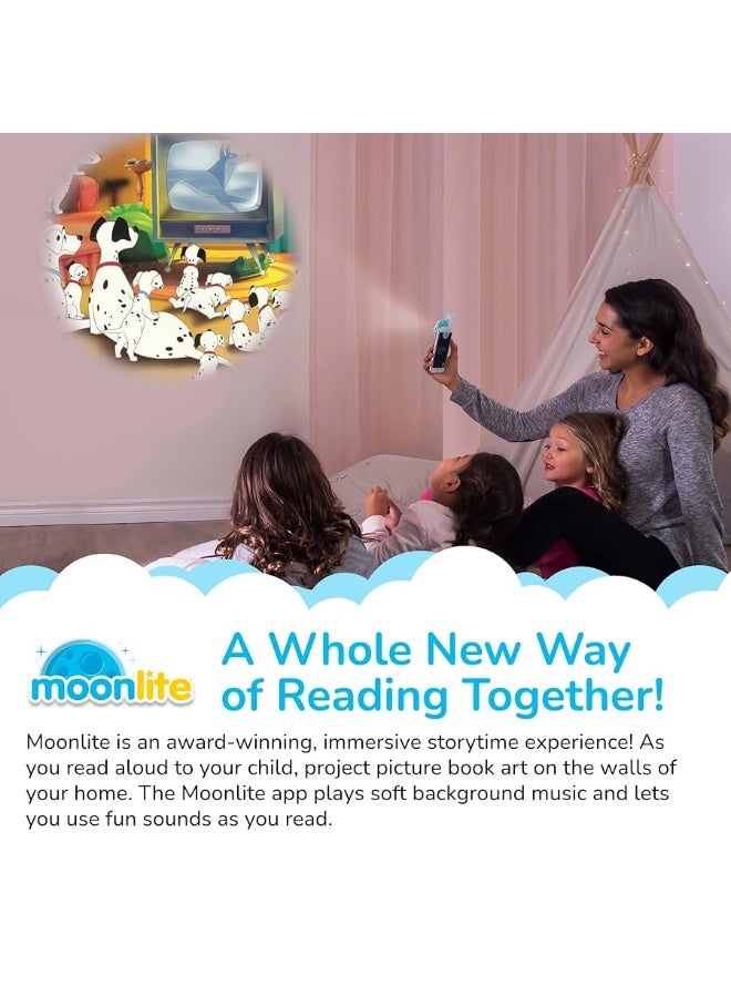 Moonlite Storytime Storybook Reels, 3 Story Set, The Lion King, 101 Dalmatians, Mulan, Digital Stories for Projector, Toddler Early Learning Gifts for Kids Ages 1 Year and Up