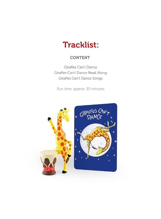 Tonies Giraffes Can't Dance Audio Play Character