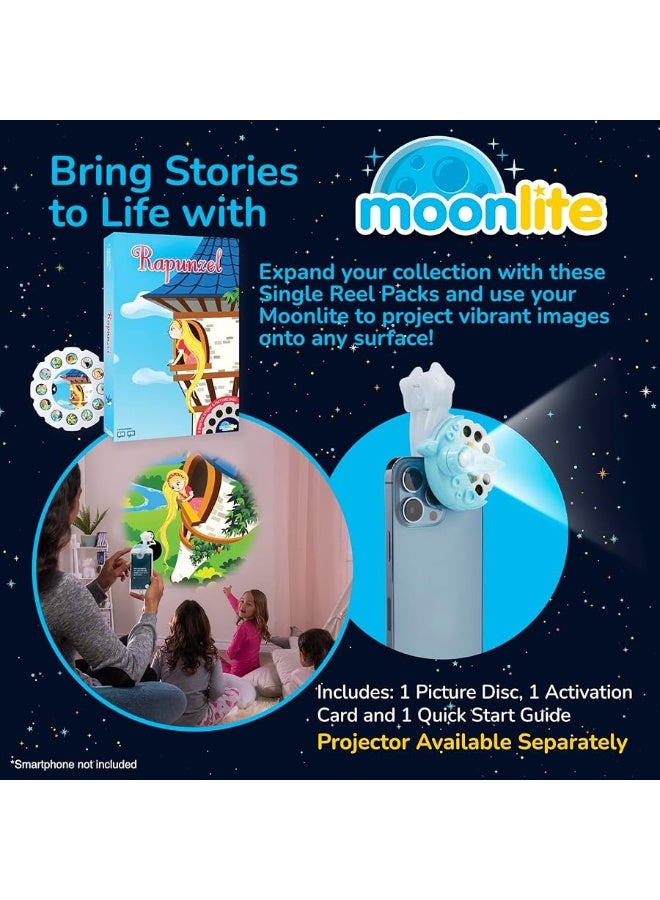 Moonlite Storybook Reels for Flashlight Projector, Kids Toddler | Rapunzel | Single Reel Pack Story for 12 Months and Up