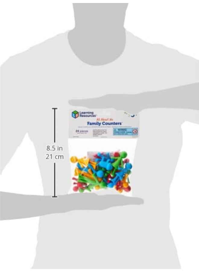 Learning Resources Family Counters Smart Pack, Tactile Learning, Counting & Sorting Toy, 24 Counters, Ages 3+