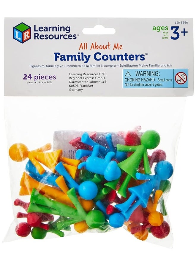 Learning Resources Family Counters Smart Pack, Tactile Learning, Counting & Sorting Toy, 24 Counters, Ages 3+