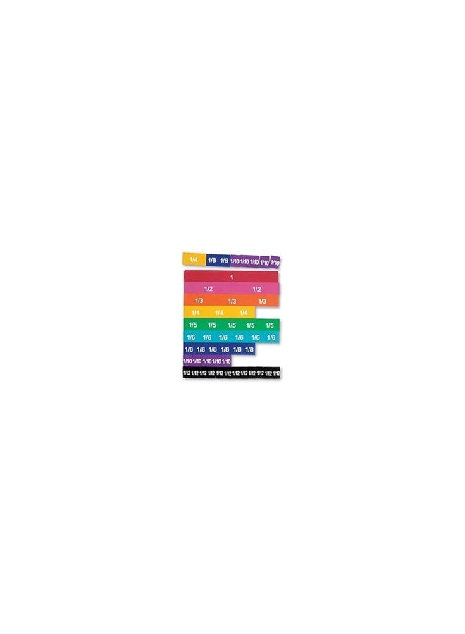 Learning Resources Magnetic Rainbow Fraction Tiles VisualTactile Learning Soft Foam Magnetic Tiles 51 Pieces Ages 6 Multicolor LER0611