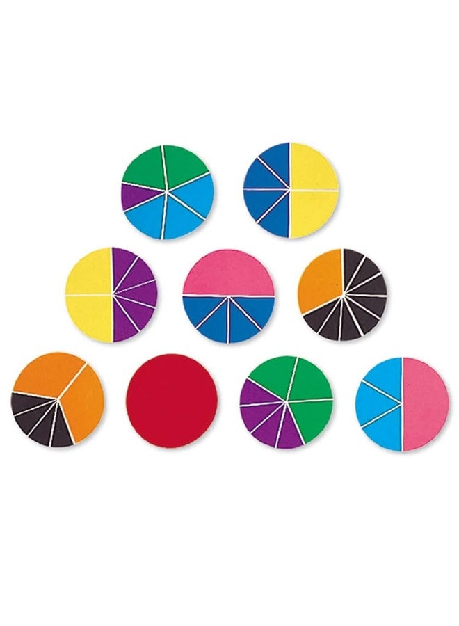 Learning Resources Rainbow Fractions Deluxe Circles with Storage, 9 Circles, Ages 6+, Multicolor (LER0617)