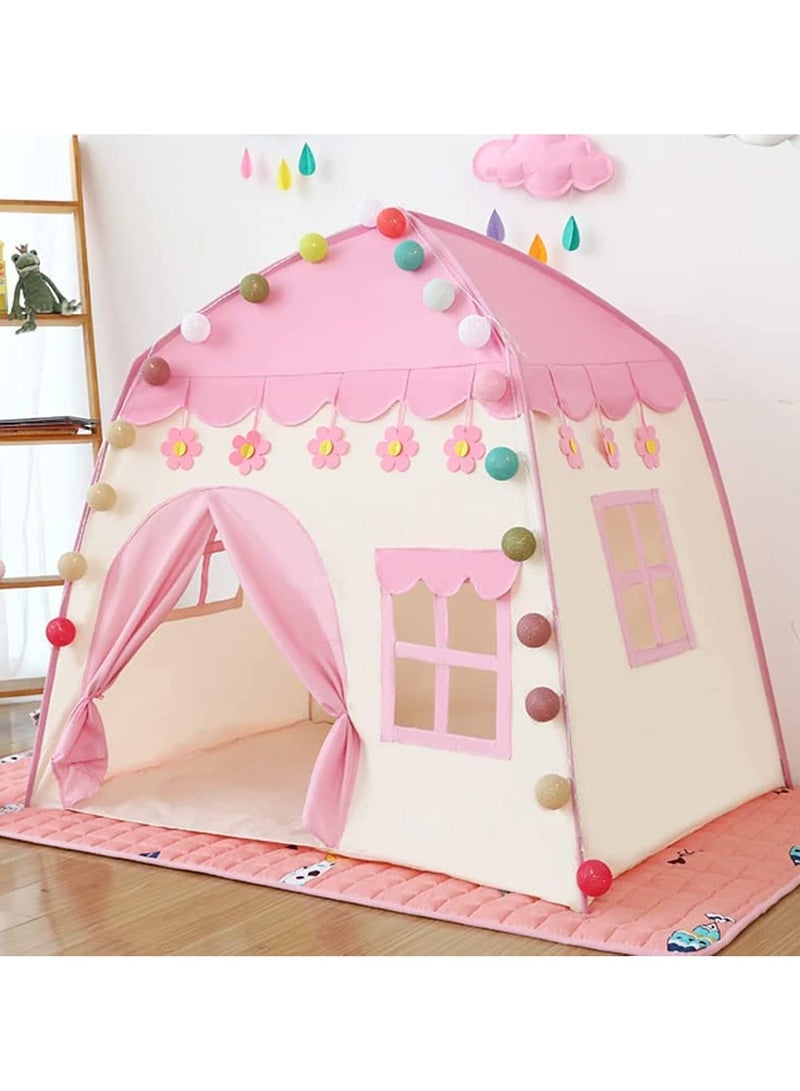 Kids Princess Castle Tent – Children Playhouse for Indoor Outdoor, Easy to Assemble, Boys & Girls Birthday Gift